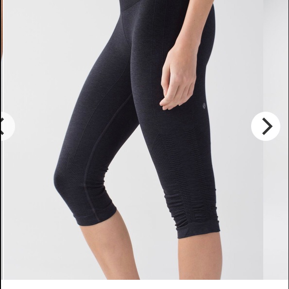 Lululemon In The Flow Crop Ii Heathered Deep Coal